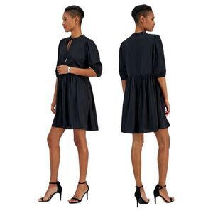 NWT BOSS Orange “Dorena” A-Line dress in black. Size S